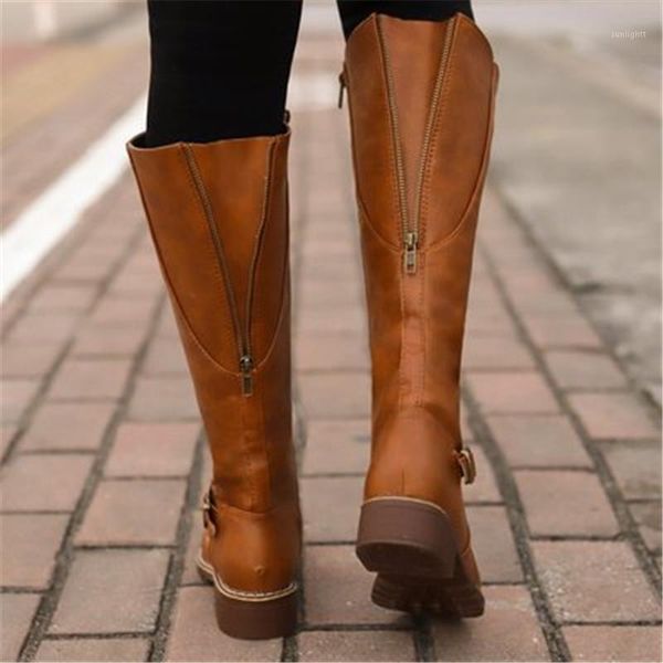 women knee high buckle long boots female autumn winter soft leather fashion square heel knight boots black brown yellow eu 35-431
women knee high buckle long boots female autumn winter soft leather fashion square heel knight boots black brown yellow eu 35-431