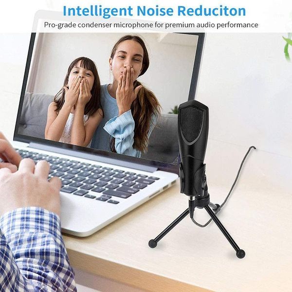 usb gaming microphone, professional computer condenser pc mic with tripod stand for gaming pc lapdesk
usb gaming microphone, professional computer condenser pc mic with tripod stand for gaming pc lapdesk
