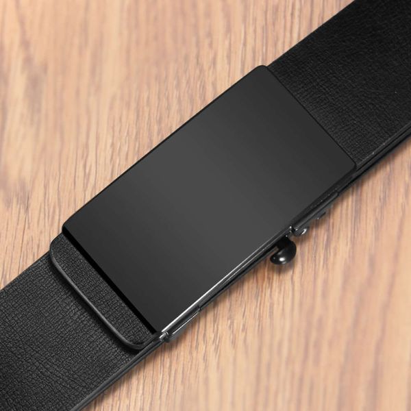 formal leather automatic buckle teeth hole no card slot men's korean fashion casual pants belt, Black;brown 
formal leather automatic buckle teeth hole no card slot men's korean fashion casual pants belt, Black;brown