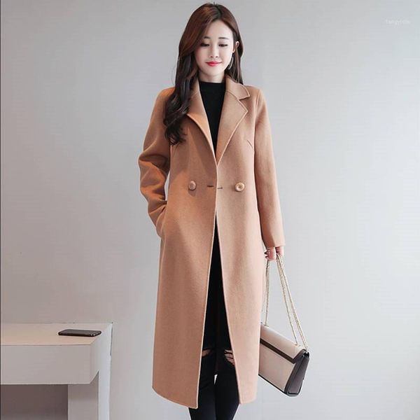 zoki autumn winter women woolen long coat fashion turn down collar blends female overcoat casual solid ladies long jacket 20191, Black
zoki autumn winter women woolen long coat fashion turn down collar blends female overcoat casual solid ladies long jacket 20191, Black
