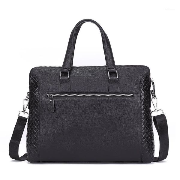 100% cow genuine leather business men's briefcase male shoulder bag real leather men messenger bag weave computer new1
100% cow genuine leather business men's briefcase male shoulder bag real leather men messenger bag weave computer new1