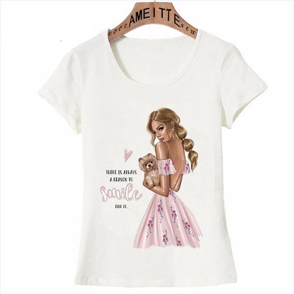 vintage paris fashion illustration girl and pomeranian dog print t shirt summer women t shirt hipster girl white tees
vintage paris fashion illustration girl and pomeranian dog print t shirt summer women t shirt hipster girl white tees