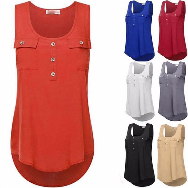 fashion buttons tank womens plus size tshirt sleeveless casual summer ladies tunic vest female blusas, White
fashion buttons tank womens plus size tshirt sleeveless casual summer ladies tunic vest female blusas, White