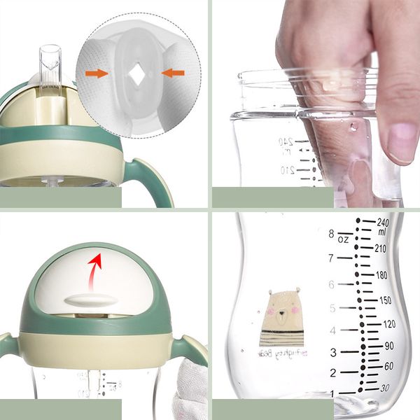 350ml baby water bottle sippy cup soft spout cup gravity ball vtype straw anti design for babygreen c1002
350ml baby water bottle sippy cup soft spout cup gravity ball vtype straw anti design for babygreen c1002