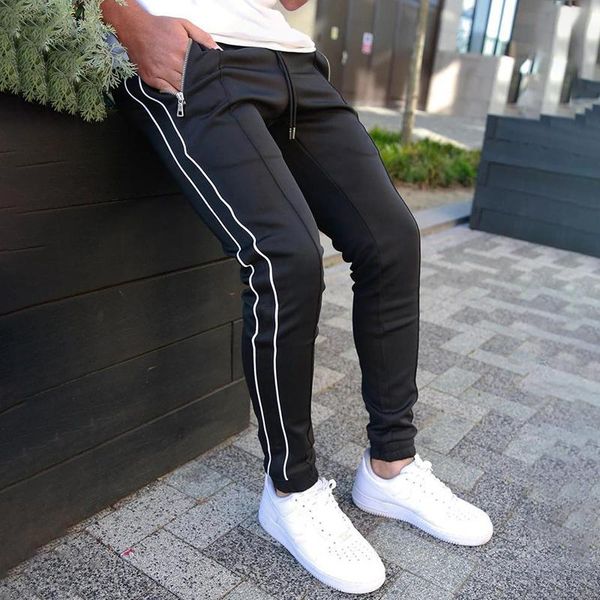 men's pants streetwear fall fashion trousers cotton jogging trend casual fitness sports, Black
men's pants streetwear fall fashion trousers cotton jogging trend casual fitness sports, Black
