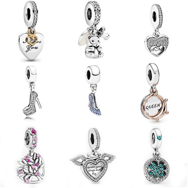 fit pandora charm bracelet european silver charms beads bear mom high-heeled shoes angel wings family tree flower diy snake chain for women, Black
fit pandora charm bracelet european silver charms beads bear mom high-heeled shoes angel wings family tree flower diy snake chain for women, Black