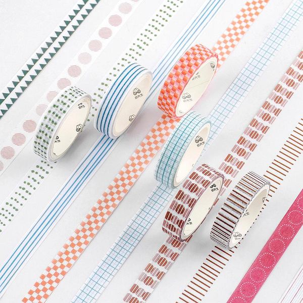 5pcs box of 8 washi tape stickers set grid stickers spots color japanese decoration adhesive deco masking tape washitape school wmtfkf
5pcs box of 8 washi tape stickers set grid stickers spots color japanese decoration adhesive deco masking tape washitape school wmtfkf