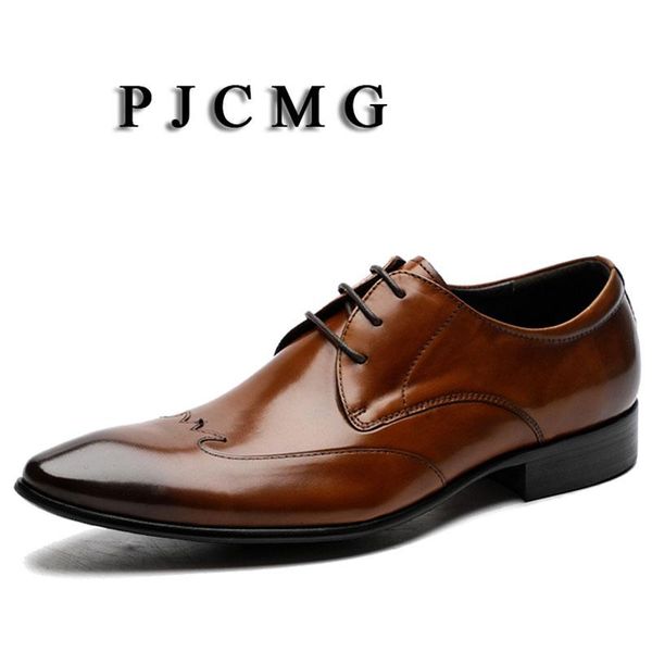 dress shoes pjcmg comfortable black/brown genuine leather lace-up pointed toe flat man solid classic wedding gentleman
dress shoes pjcmg comfortable black/brown genuine leather lace-up pointed toe flat man solid classic wedding gentleman
