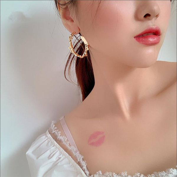 charm women gold color metal big circle fashion large round hoop earrings for jewelry, Golden
charm women gold color metal big circle fashion large round hoop earrings for jewelry, Golden