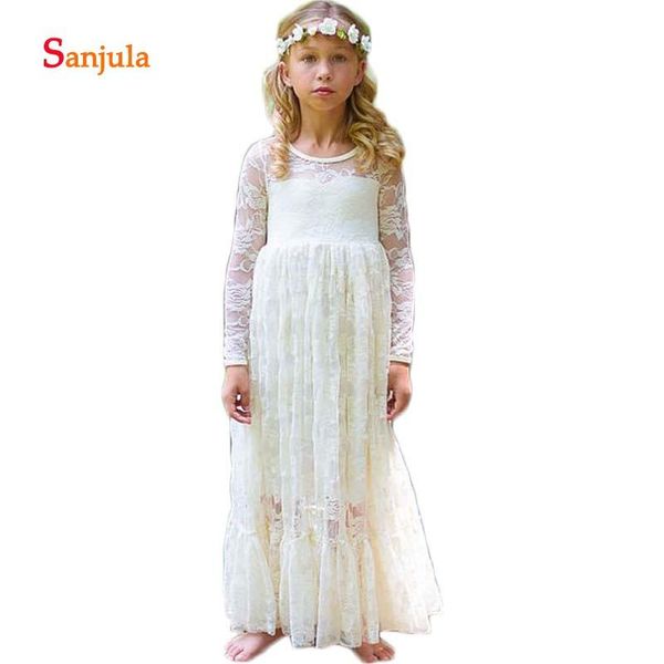 a-line lace flower girls dresses long sleeve wedding party dress for kids children first communion dresses vestido comunion d83, Red;yellow
a-line lace flower girls dresses long sleeve wedding party dress for kids children first communion dresses vestido comunion d83, Red;yellow