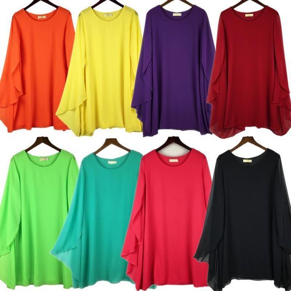 2021 summer autumn women solid cloak sleeves chiffon dresses,plus size s- 5xl 6xl mini dress,beach dress vestidos femininos, Black;gray
2021 summer autumn women solid cloak sleeves chiffon dresses,plus size s- 5xl 6xl mini dress,beach dress vestidos femininos, Black;gray