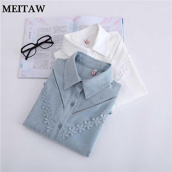 autumn winter floral embroidery lace corduroy blouse shirt casual long sleeve turn down collar shirts 2020 women korean 1, White
autumn winter floral embroidery lace corduroy blouse shirt casual long sleeve turn down collar shirts 2020 women korean 1, White