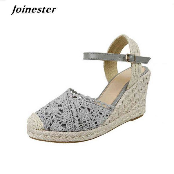 straw braided toe mesh sandals for women ankle strap buckle slingback wedge sandal ladies rome style pumps casual summer shoes y220224, Black
straw braided toe mesh sandals for women ankle strap buckle slingback wedge sandal ladies rome style pumps casual summer shoes y220224, Black