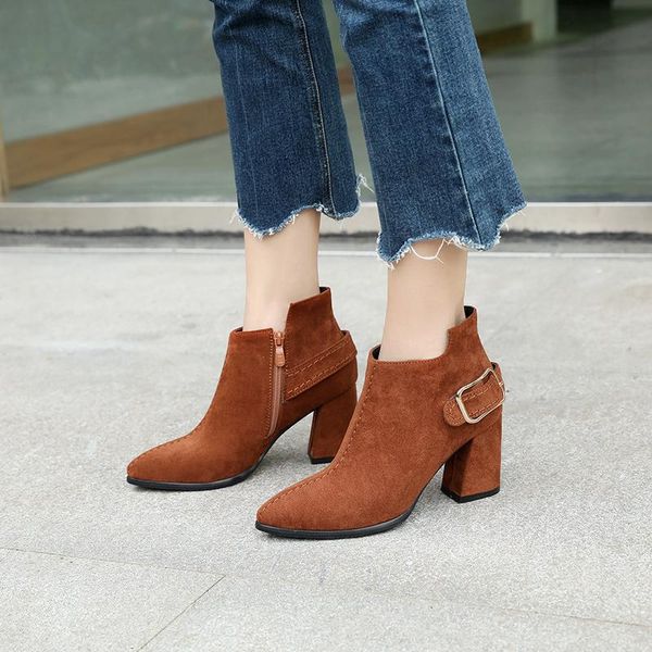 boots women's large short 2021 korean style versatile winter high heels thick, Black
boots women's large short 2021 korean style versatile winter high heels thick, Black