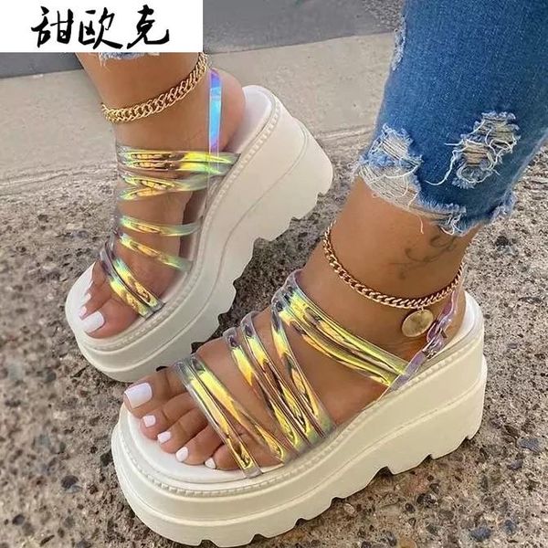 sandals summer style buckle women casual fashion thick-soled waterproof platform slope with plus size 43, Black
sandals summer style buckle women casual fashion thick-soled waterproof platform slope with plus size 43, Black