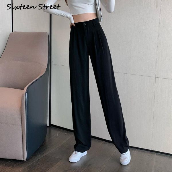 women's pants & capris high waist straight black casual suit women autumn loose wide legged thin trousers mopping aesthetic clothing, Black;white
women's pants & capris high waist straight black casual suit women autumn loose wide legged thin trousers mopping aesthetic clothing, Black;white