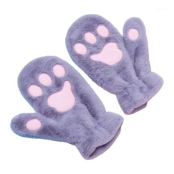 women winter fuzzy plush full finger gloves cartoon cat windproof ski mitten1, Blue;gray
women winter fuzzy plush full finger gloves cartoon cat windproof ski mitten1, Blue;gray