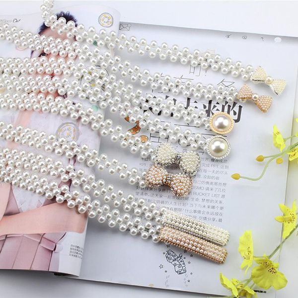 rhinestone перл пояса женщин способа stretch талия цепи индивидуальность аксессуары waistband ремень с платьем, Black;brown
rhinestone перл пояса женщин способа stretch талия цепи индивидуальность аксессуары waistband ремень с платьем, Black;brown