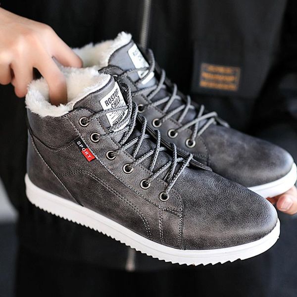 boots dm712 snow winter men casual high-student pu round head solid color waterproof non-slip warmth botas masculinas, Black
boots dm712 snow winter men casual high-student pu round head solid color waterproof non-slip warmth botas masculinas, Black