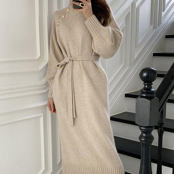 knitting button women's dress patchwork long sleeve bandage female knitted dresses spring elegant thicken ladies long vestidos, Black;gray
knitting button women's dress patchwork long sleeve bandage female knitted dresses spring elegant thicken ladies long vestidos, Black;gray