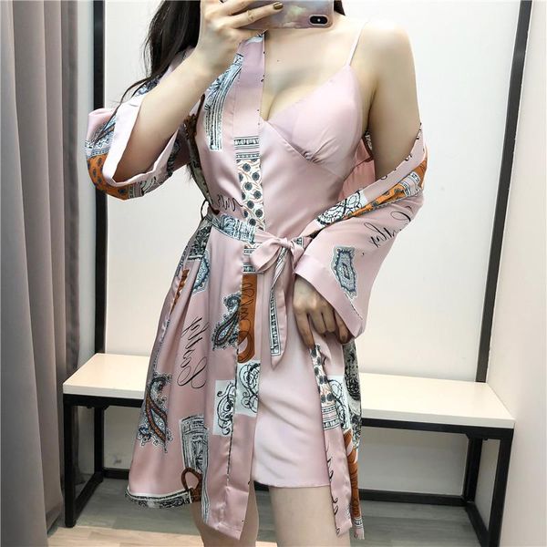 women's sleepwear creation 101 female nightdress can be worn outside, sling, chest pad, nightgown, two-piece ice silk pajamas, Black;red
women's sleepwear creation 101 female nightdress can be worn outside, sling, chest pad, nightgown, two-piece ice silk pajamas, Black;red