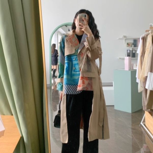 deat new autumn winter turn-down collar full sleeves printed waist belts spliced big size windbreaker female jacket pb33604 201103, Tan;black
deat new autumn winter turn-down collar full sleeves printed waist belts spliced big size windbreaker female jacket pb33604 201103, Tan;black