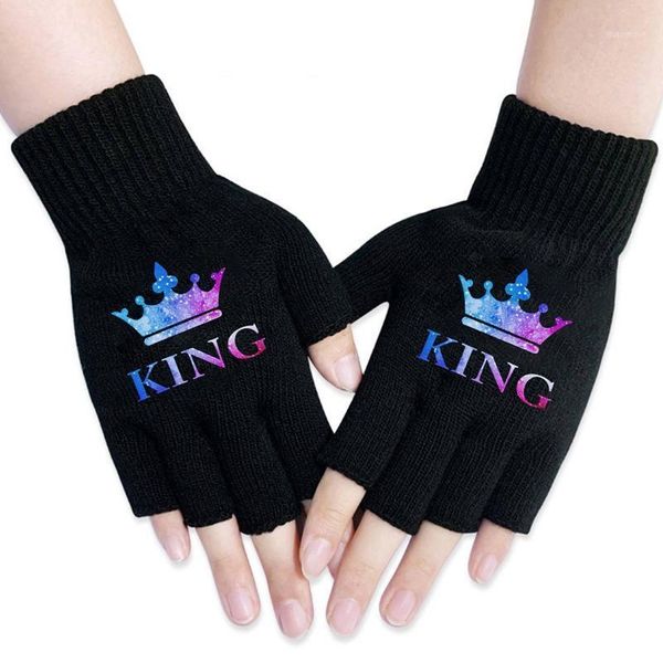 five fingers gloves winter queen printed female fingerless women knitting warm hand wrist warmer mittens1, Blue;gray
five fingers gloves winter queen printed female fingerless women knitting warm hand wrist warmer mittens1, Blue;gray