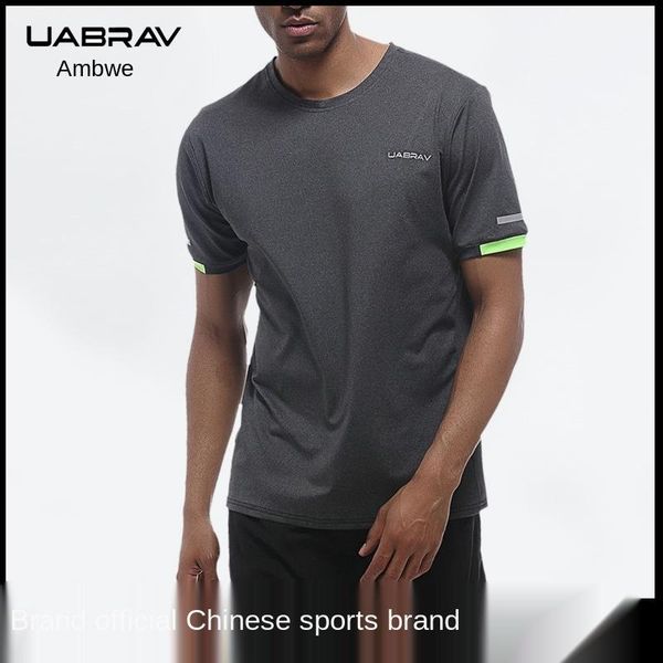 uabrav outdoor running sports short-sleeved t-shirt men's breathable moisture absorption quick drying clothes round neck workout, Gray;blue
uabrav outdoor running sports short-sleeved t-shirt men's breathable moisture absorption quick drying clothes round neck workout, Gray;blue