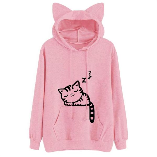женская cat ear с капюшоном толстовки топы женщин cat печатается с длинным рукавом пуловеры четыре цвета воротник o cute толстовки, Black
женская cat ear с капюшоном толстовки топы женщин cat печатается с длинным рукавом пуловеры четыре цвета воротник o cute толстовки, Black