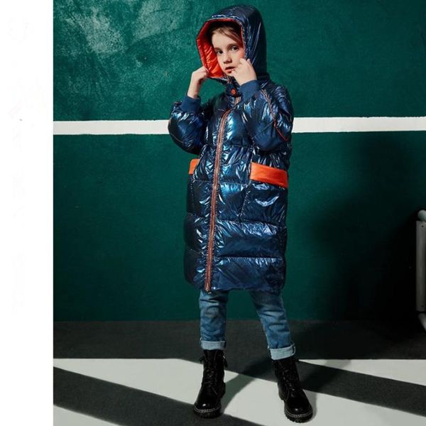 russia winter children hooded down coat thicker warm colorful glossy outerwear windproof waterproof down jackets for girls y3509, Blue;gray
russia winter children hooded down coat thicker warm colorful glossy outerwear windproof waterproof down jackets for girls y3509, Blue;gray