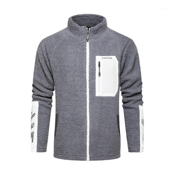 covrlge men plus velvet thick warm personalized pocket contrast color stitching lamb wool sweater cardigan jacket men mwk0201, White;black
covrlge men plus velvet thick warm personalized pocket contrast color stitching lamb wool sweater cardigan jacket men mwk0201, White;black