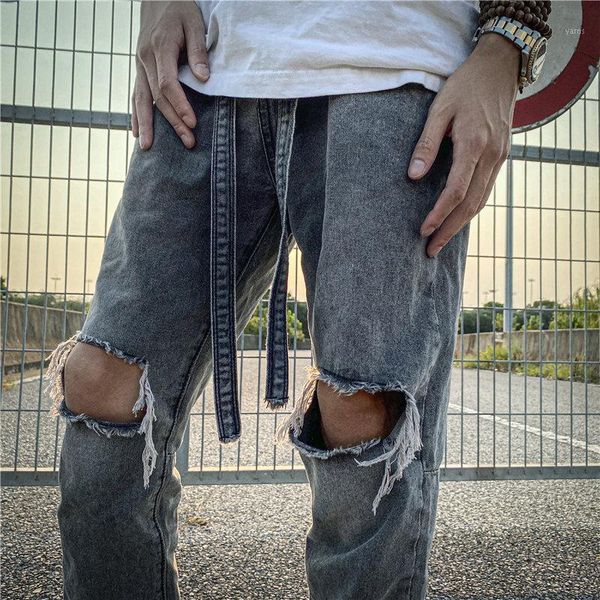 fog season 6 heavy wash water old knee hole jeans high street float zipper slim jeans1, Blue
fog season 6 heavy wash water old knee hole jeans high street float zipper slim jeans1, Blue