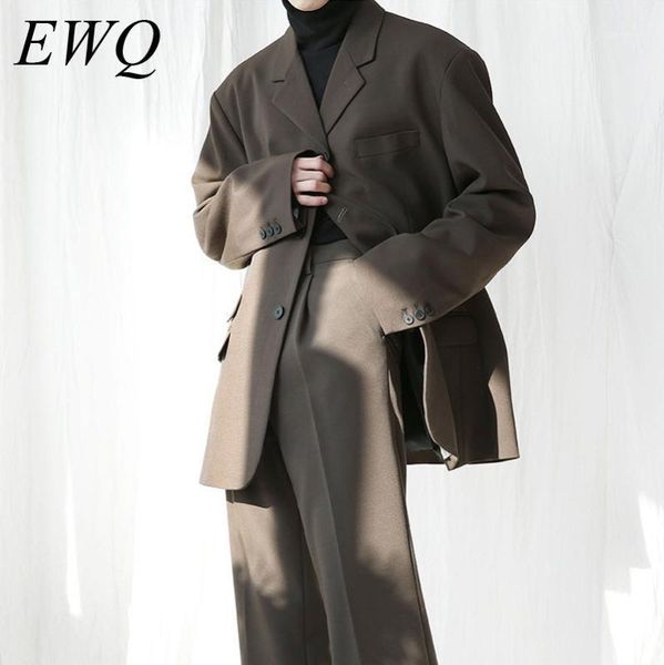 ewq / men's wear spring korean fashion new suit set twinset loose blazers + wide leg suit pants all-match two pieces set 9y10211, White;black
ewq / men's wear spring korean fashion new suit set twinset loose blazers + wide leg suit pants all-match two pieces set 9y10211, White;black
