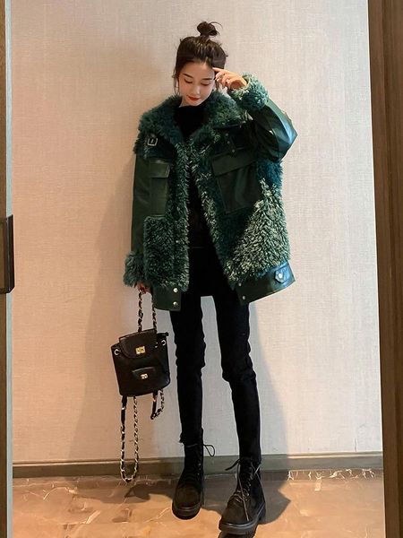 women's jackets coat female jacket pu leather autumn winter women clothes 2021 korean vintage manteau femme zt4861, Black;brown
women's jackets coat female jacket pu leather autumn winter women clothes 2021 korean vintage manteau femme zt4861, Black;brown