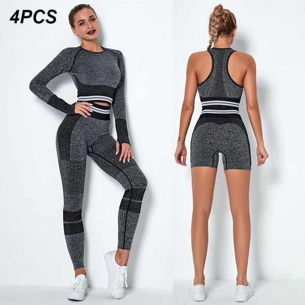 4pcs women vital seamless yoga set sports bra+crop shirts+shorts+high waist leggings gym clothing sports wear for women, White;red
4pcs women vital seamless yoga set sports bra+crop shirts+shorts+high waist leggings gym clothing sports wear for women, White;red