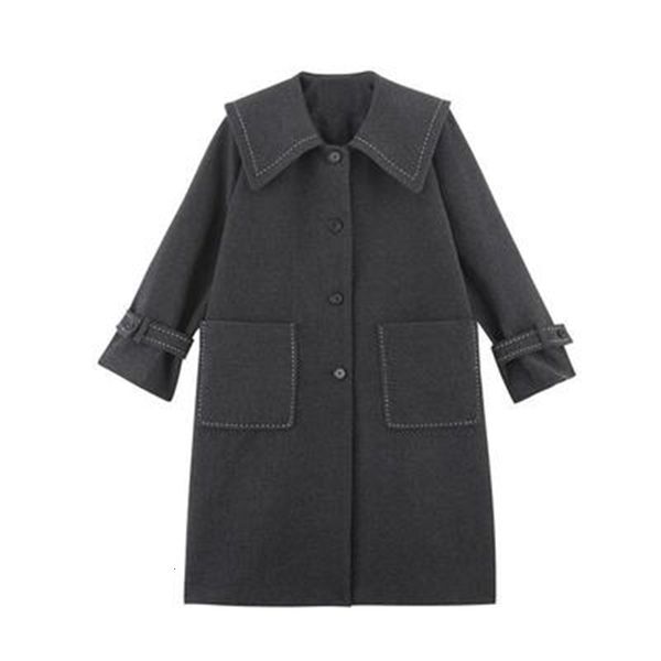 2020 new winter women's wool vintage loose female blend coats plus size trendy lady long outerwear thick warm femme mujer, Black
2020 new winter women's wool vintage loose female blend coats plus size trendy lady long outerwear thick warm femme mujer, Black