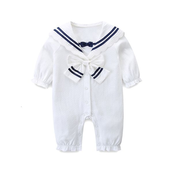 2021 new bodysuits long sleeve spring autumn girls jumpsuit boys romper sailor collar baby clothes pink white 0-2y mvfv, Blue
2021 new bodysuits long sleeve spring autumn girls jumpsuit boys romper sailor collar baby clothes pink white 0-2y mvfv, Blue