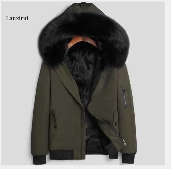 winter fake raccoon fur liner hooded jacket men, winter warm parkas men plus-size m-4xl1, Black
winter fake raccoon fur liner hooded jacket men, winter warm parkas men plus-size m-4xl1, Black