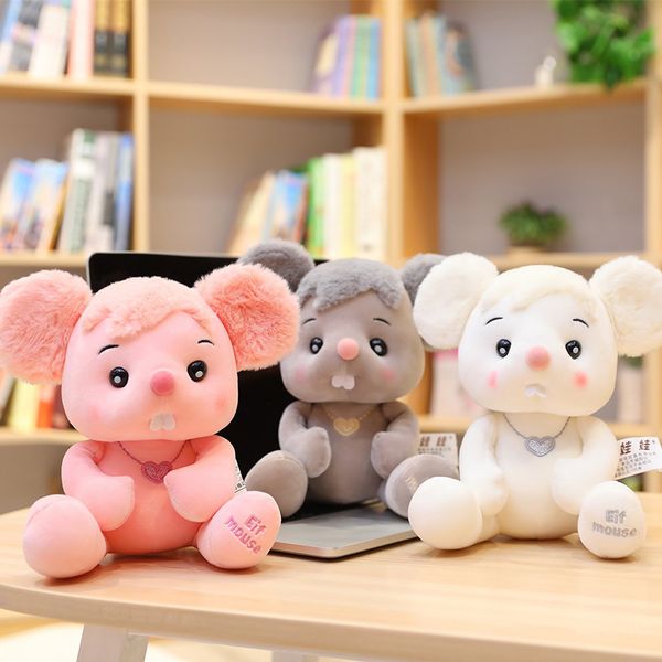 Cute Mouse Plush Toy Stuffed Soft Animal Mouse Rat Doll Sleeping Pillow Kawaii Birthday Gift For Children Lovely Kids Baby Toy 201012
