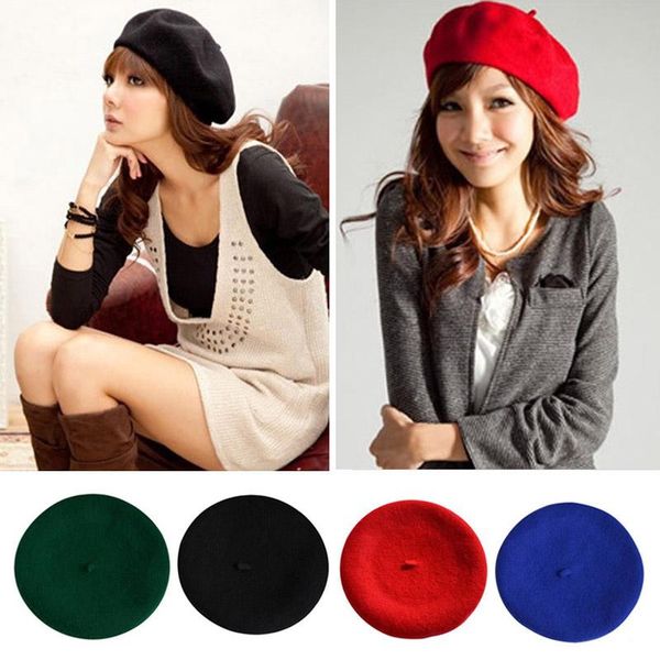 berets women winter autumn beret caps solid color wool hats female bonnet all matched warm walking hat cap, Blue;gray
berets women winter autumn beret caps solid color wool hats female bonnet all matched warm walking hat cap, Blue;gray