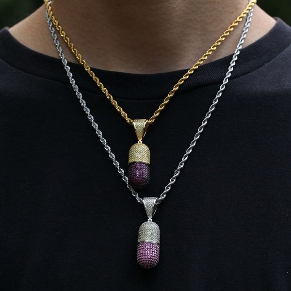 the bling king custom a pill that can be opened necklace hip hop full iced out cubic zirconia gold sliver cz stone 200929, Silver
the bling king custom a pill that can be opened necklace hip hop full iced out cubic zirconia gold sliver cz stone 200929, Silver
