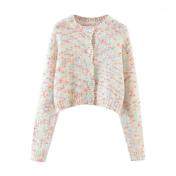2020 autumn spring european american women's new button-down coarse knitted cardigan short o-neck prairie chic sweater1, White
2020 autumn spring european american women's new button-down coarse knitted cardigan short o-neck prairie chic sweater1, White