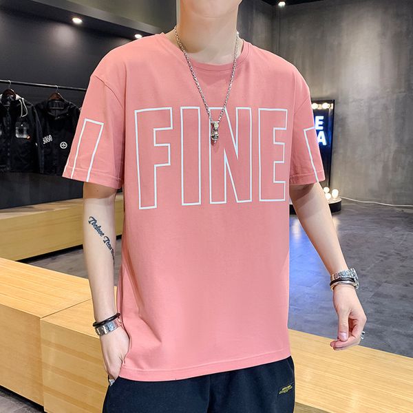 2021 short loose clothes fashion brand fast drying half sleeve men's spring and summer round neck t-shirt, White;black
2021 short loose clothes fashion brand fast drying half sleeve men's spring and summer round neck t-shirt, White;black
