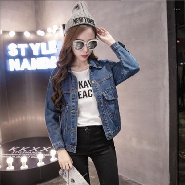 denim jacket women big size pocket basical button coat blue wash dye plus size full sleeves 2020 student fashion1, Black;brown
denim jacket women big size pocket basical button coat blue wash dye plus size full sleeves 2020 student fashion1, Black;brown