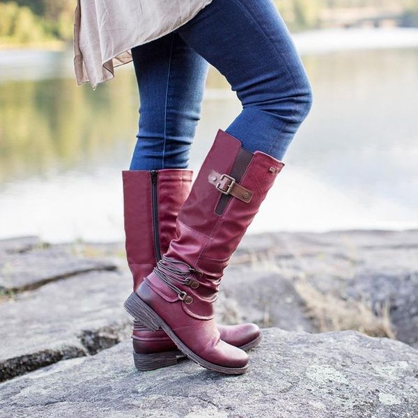 women boots winter quality suede zippers pu long boots round toe solid low heel comfort women's shoes zapatillas mujer plus size, Black
women boots winter quality suede zippers pu long boots round toe solid low heel comfort women's shoes zapatillas mujer plus size, Black
