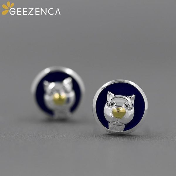 stud original design 925 sterling silver lapis lazuli cat selfie women's earring fine jewelry cute romantic earrings girl gift, Golden;silver
stud original design 925 sterling silver lapis lazuli cat selfie women's earring fine jewelry cute romantic earrings girl gift, Golden;silver