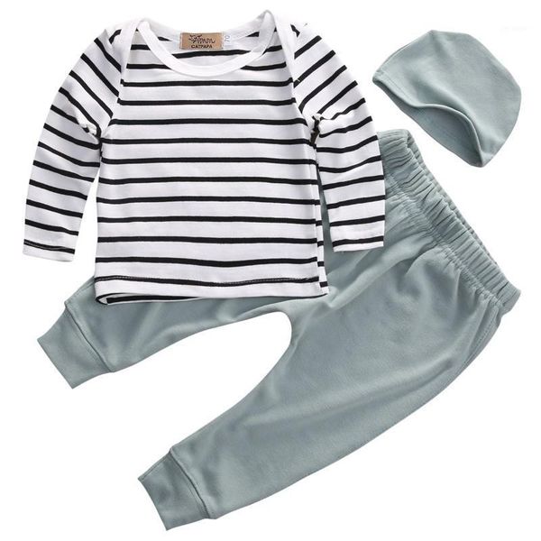 autumn 3pcs striped set newborn kids baby boys girls outfits clothes long sleeve coat +pants legging+hat1, White
autumn 3pcs striped set newborn kids baby boys girls outfits clothes long sleeve coat +pants legging+hat1, White
