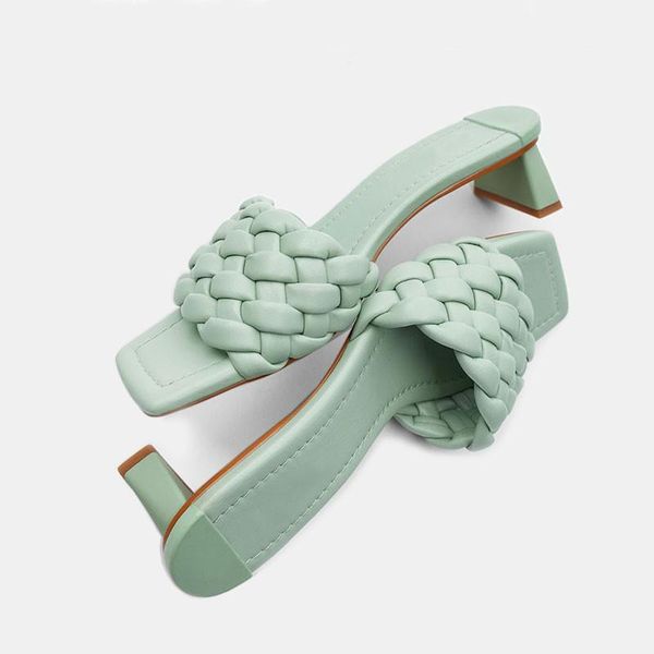 women slippers med heels for women's shoes 2021 summer shoes casual outdoor beach slides sqare toe beige heels weave, Black
women slippers med heels for women's shoes 2021 summer shoes casual outdoor beach slides sqare toe beige heels weave, Black