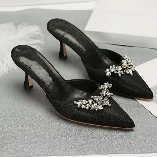 new fairy tale style women's shoes thin middle heel star women's shoes glitter rhinestone sandals exquisite1, Black
new fairy tale style women's shoes thin middle heel star women's shoes glitter rhinestone sandals exquisite1, Black