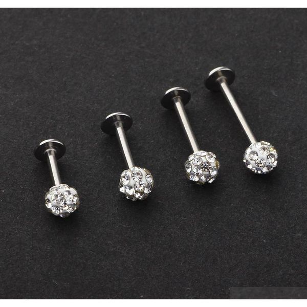 wholesale body jewelry labret rings stainless steel shaballa crystal disco ball lip piercing jewe sqcjjj dh_seller2010, Black
wholesale body jewelry labret rings stainless steel shaballa crystal disco ball lip piercing jewe sqcjjj dh_seller2010, Black